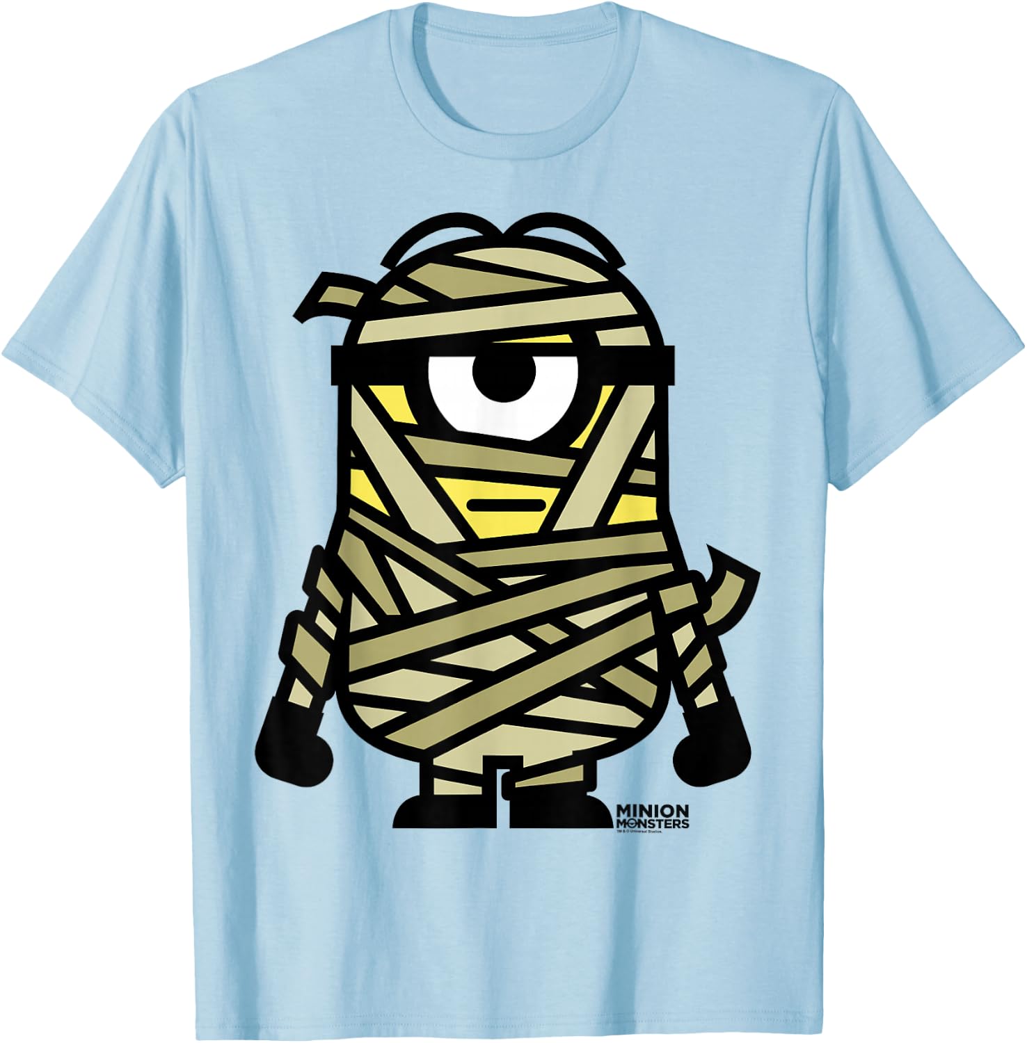 Despicable Me Mummy Halloween Monster Graphic T-Shirt - T-Shirt | Light Blue