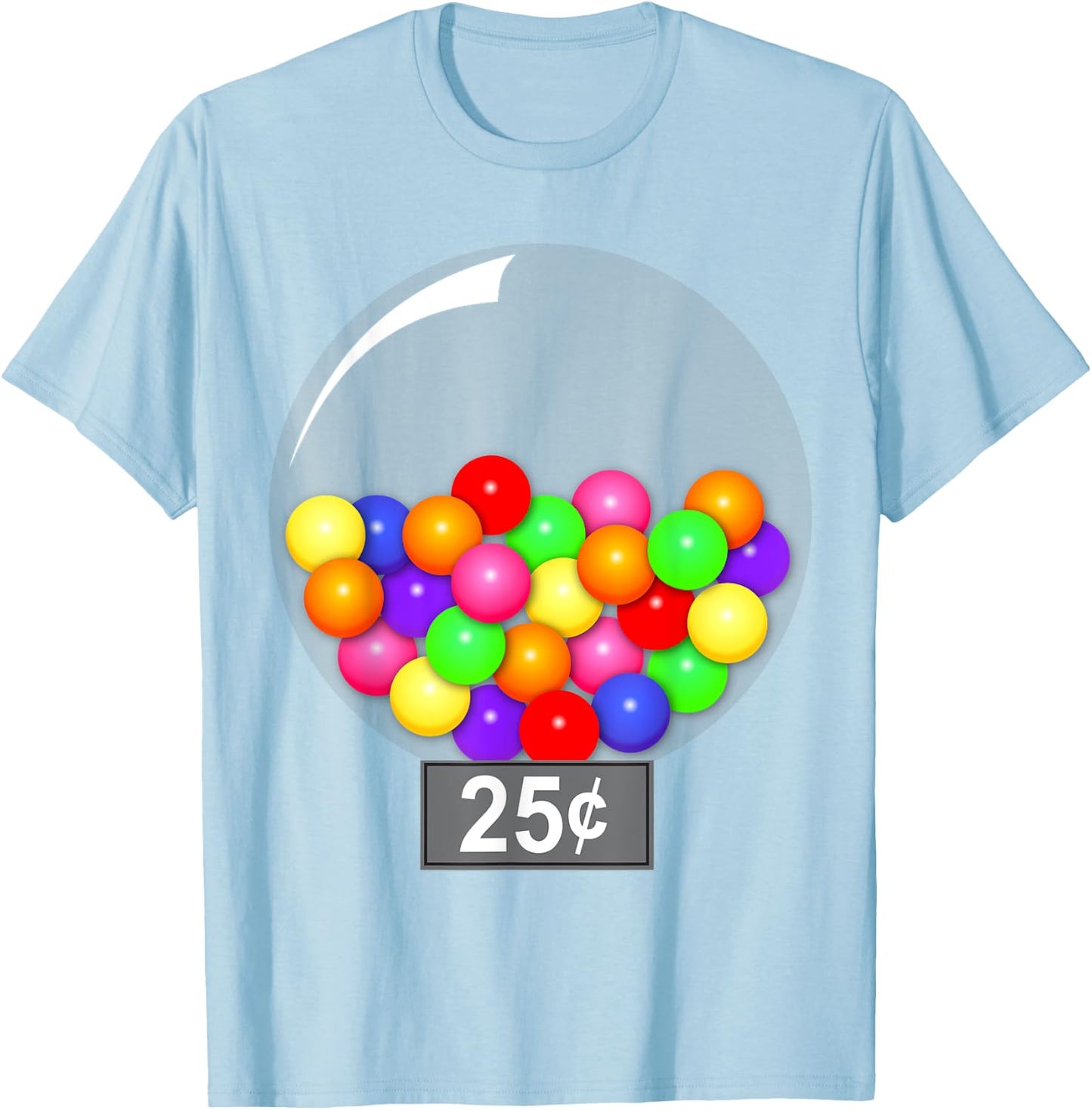 Gumball Machine Quarter Couples Halloween Costume T-Shirt - T-Shirt | Light Blue