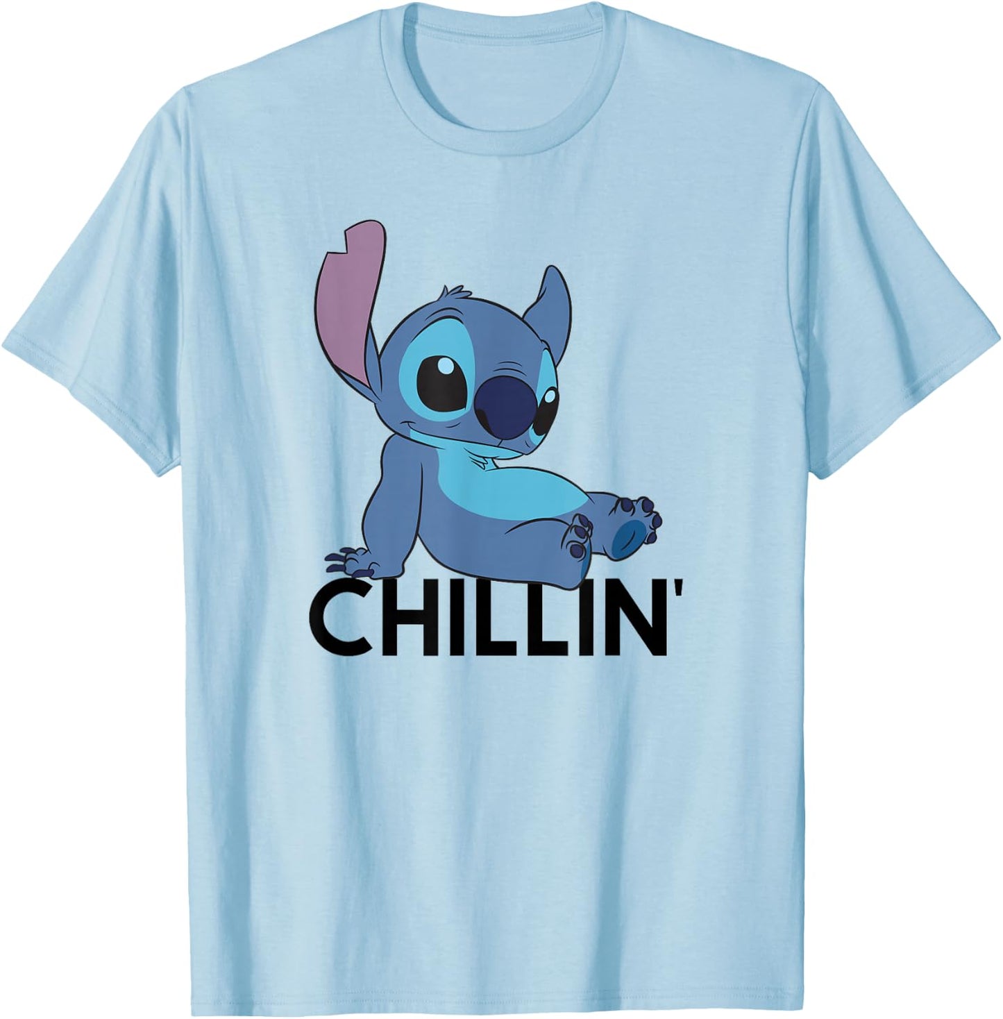 Lilo & Stitch - Chillin T-Shirt - T-Shirt | Light Blue