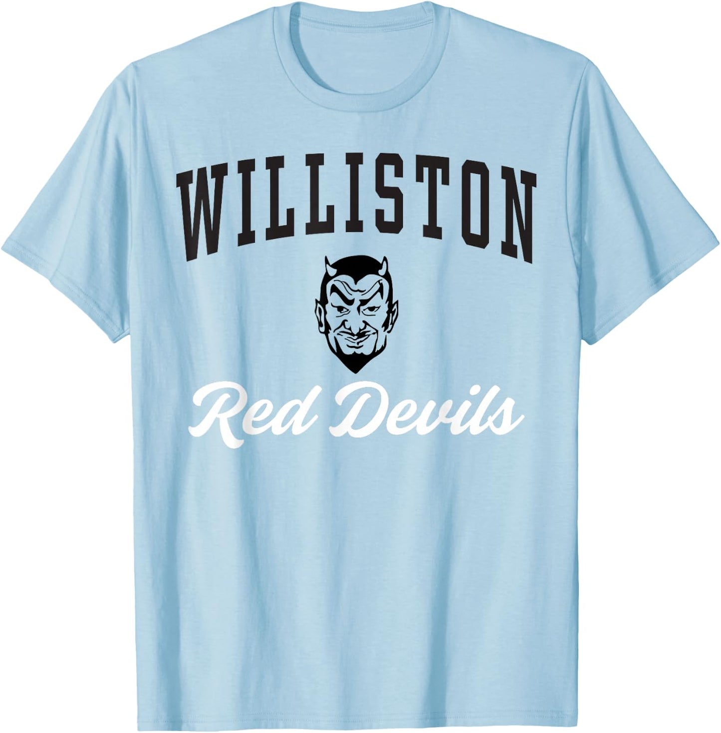 Williston High School Red Devils C3 T-Shirt - T-Shirt | Light Blue