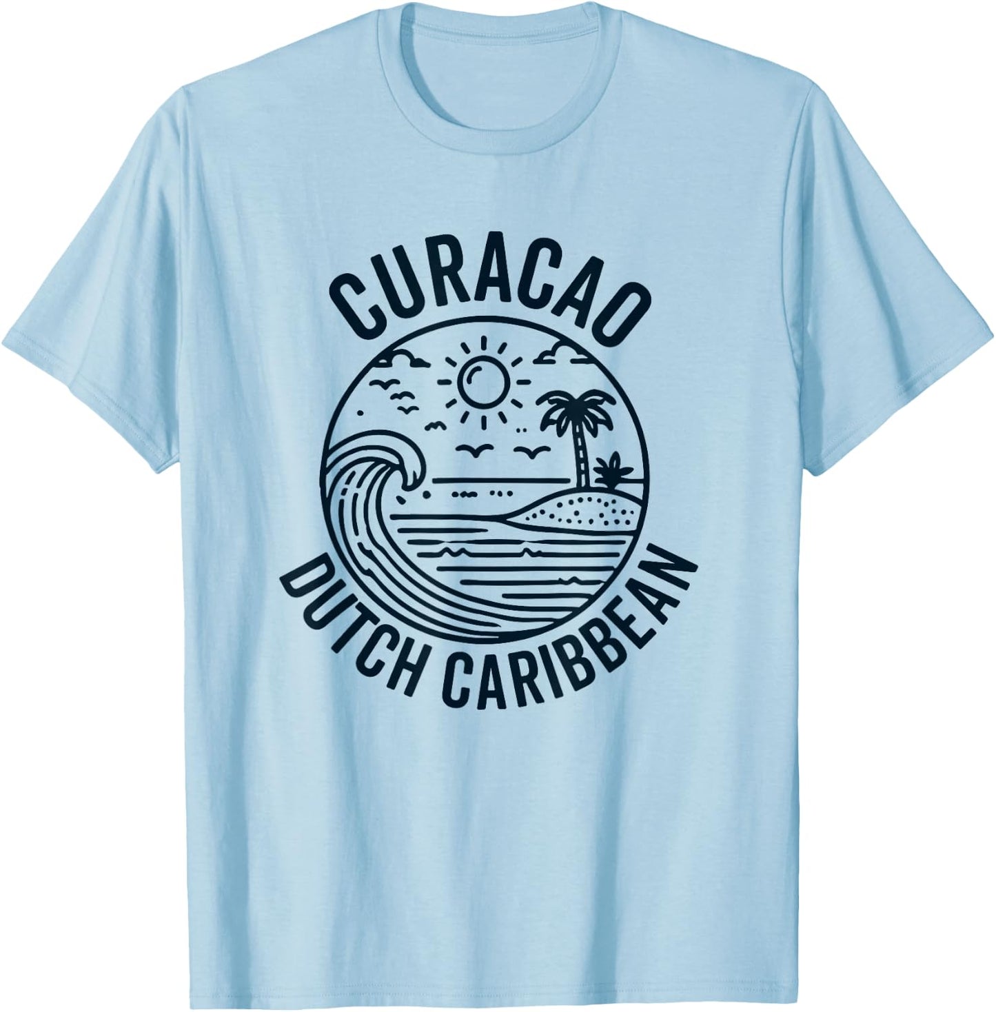 Curacao Caribbean Dutch Souvenir Vacation Reminder Men Women T-Shirt - T-Shirt | Light Blue