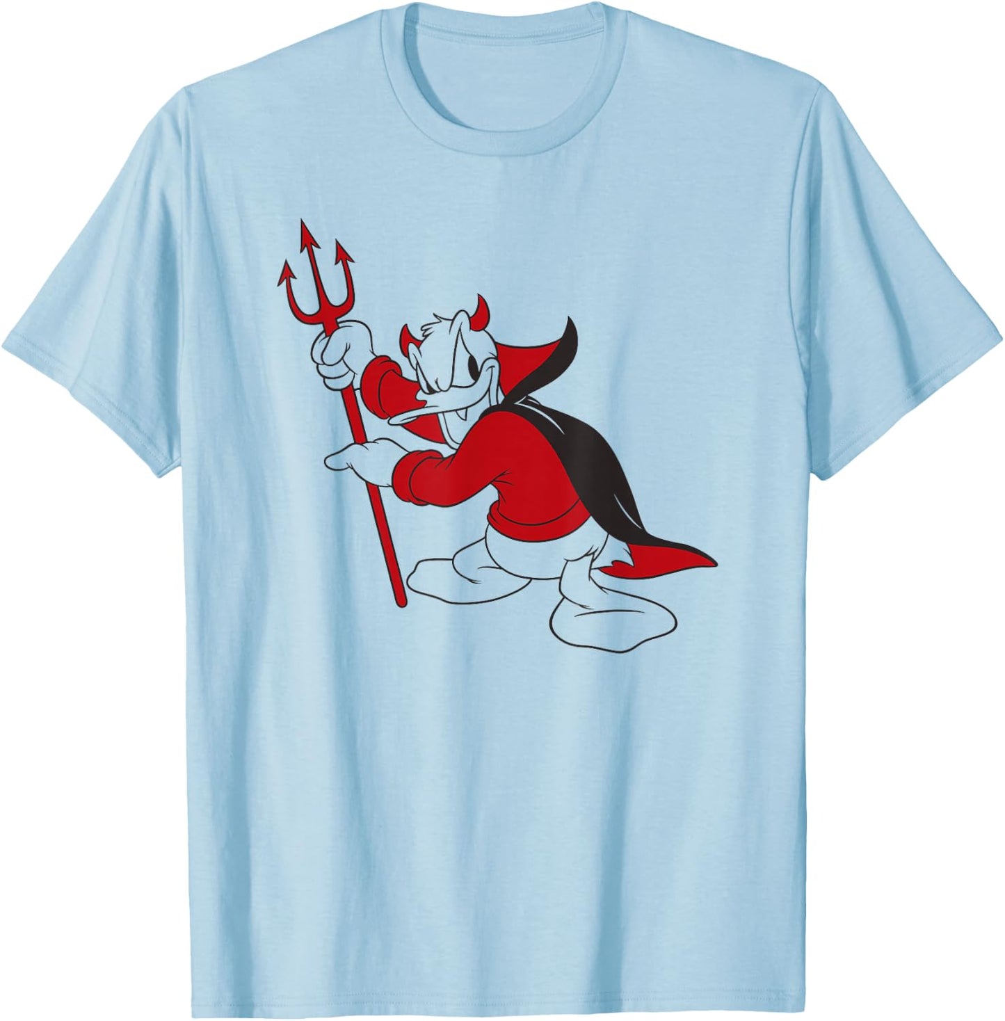 Donald Duck - Little Devil Halloween T-Shirt - T-Shirt | Light Blue