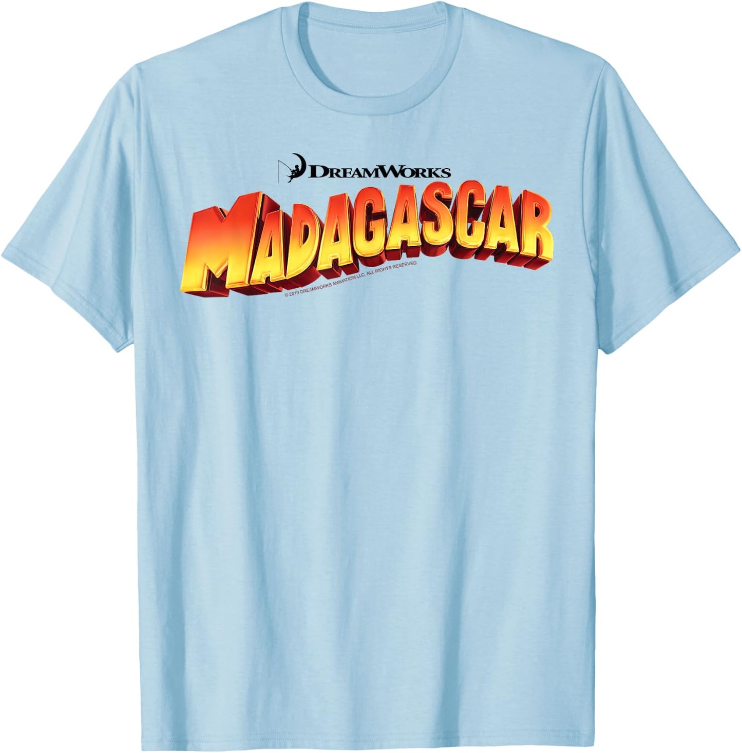 Madagascar Classic Movie Logo T-Shirt - T-Shirt | Light Blue