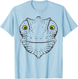 Chameleon Face Funny Lazy DIY Costume Easy Halloween T-Shirt - T-Shirt | Light Blue