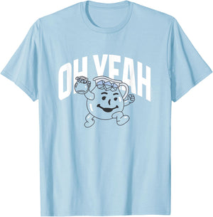 Kool-Aid Oh Yeah Vintage Collegiate Style T-Shirt - T-Shirt | Light Blue