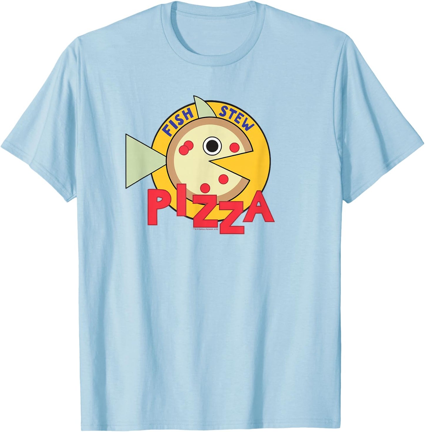 Steven Universe Fish Stew Pizza T-Shirt - T-Shirt | Light Blue