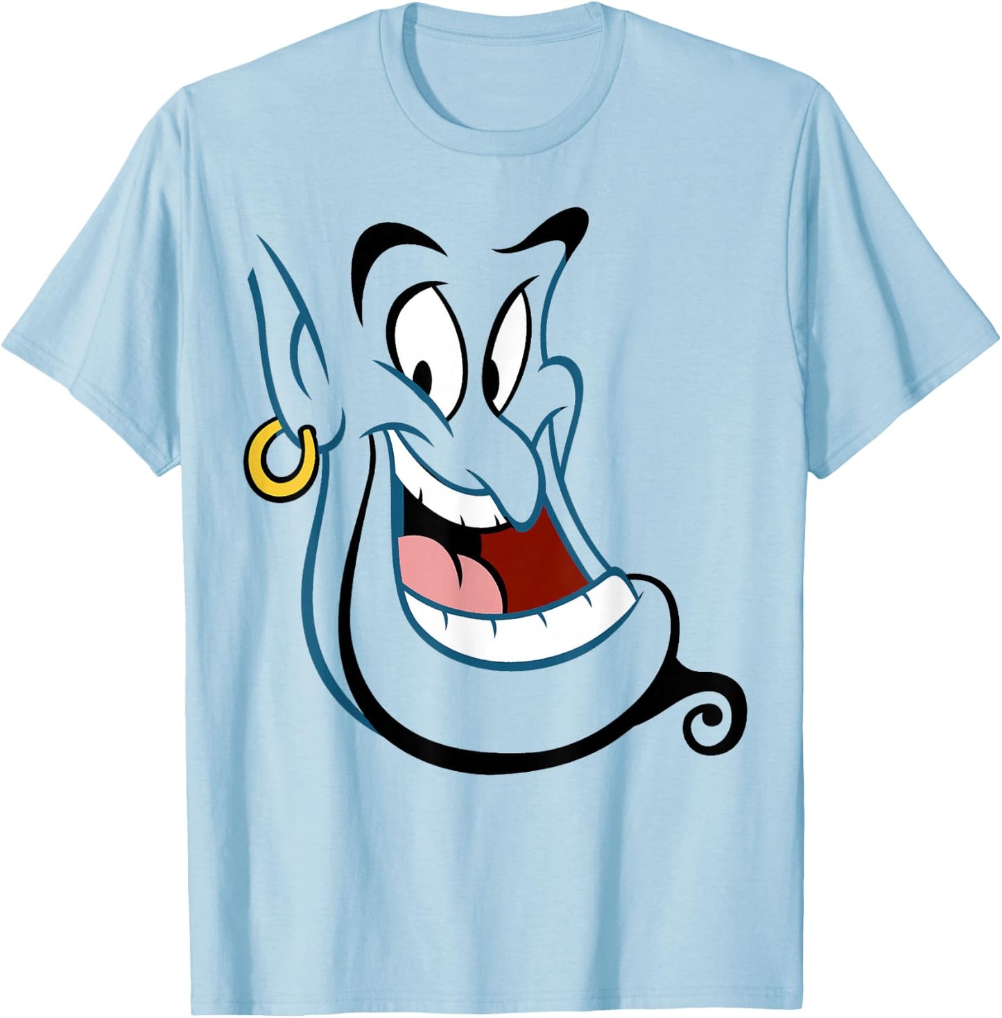Disney Aladdin Genie Big Face Costume T-Shirt - T-Shirt | Light Blue