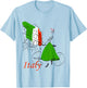 Italy t Shirt, Rome Women,Women T-Shirt - T-Shirt | Light Blue