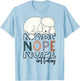 Vintage Nope Not Today Funny White Standard Poodle Dog Owner T-Shirt - T-Shirt | Light Blue