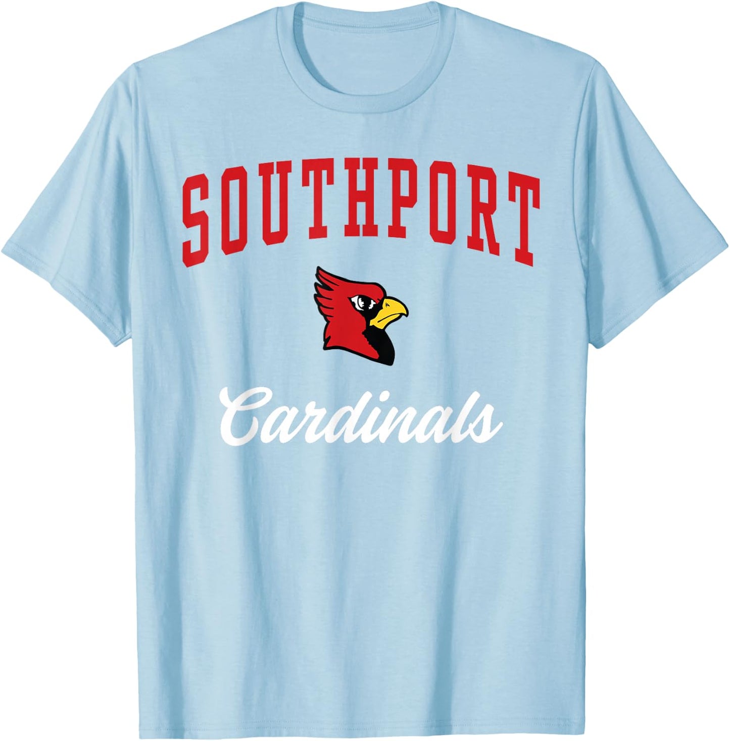 Southport High School Cardinals T-Shirt - T-Shirt | Light Blue