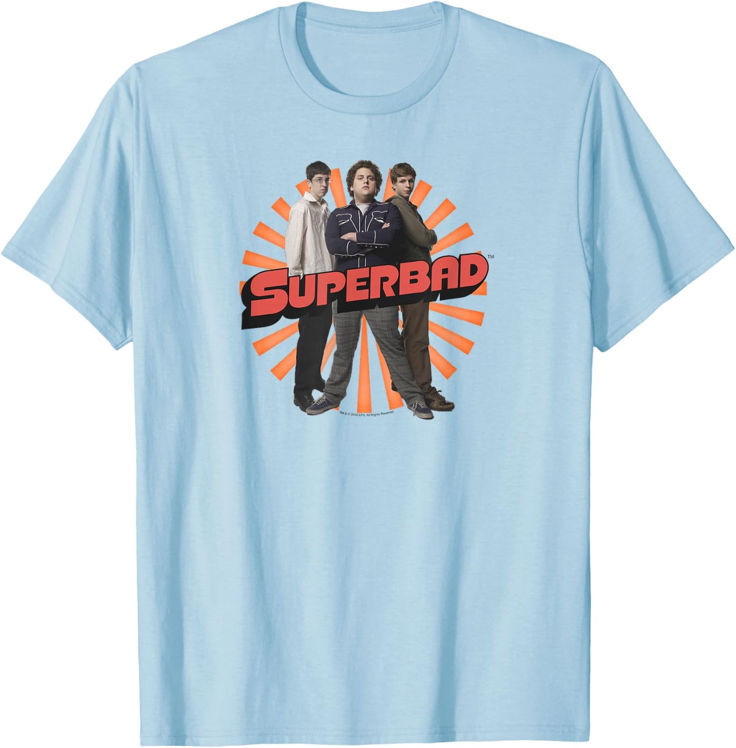 Superbad Group Vintage Sunburst T-Shirt - T-Shirt | Light Blue