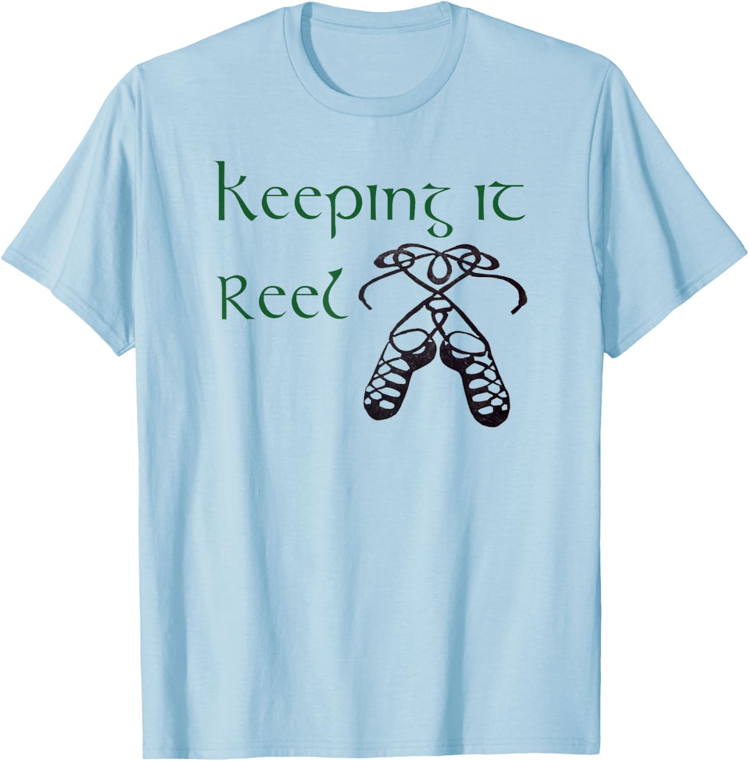 Cute Funny Irish Step Dance Girls & Women Reel Gift T-Shirt - T-Shirt | Light Blue