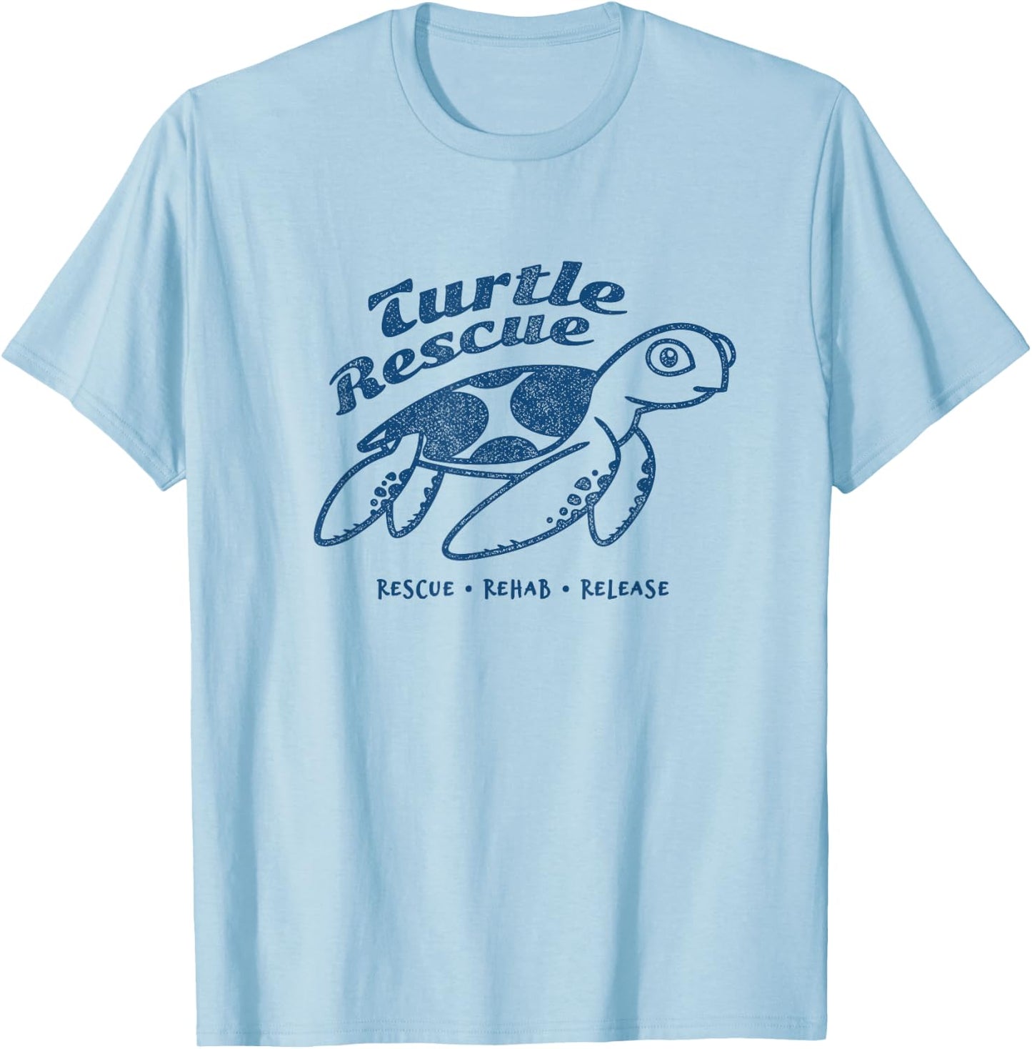 Turtle Rescue - Rescue Rehab Release Turtle Conservation T-Shirt - T-Shirt | Light Blue