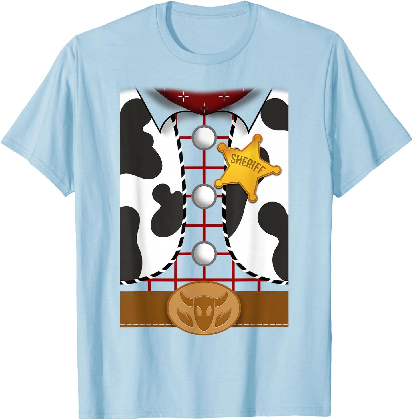 Disney Pixar Toy Story Woody Suit Halloween T-Shirt - T-Shirt | Light Blue
