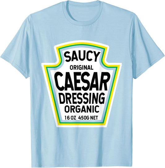 Caesar Dressing Salad Easy Halloween Costume Matching Group T-Shirt - T-Shirt | Light Blue
