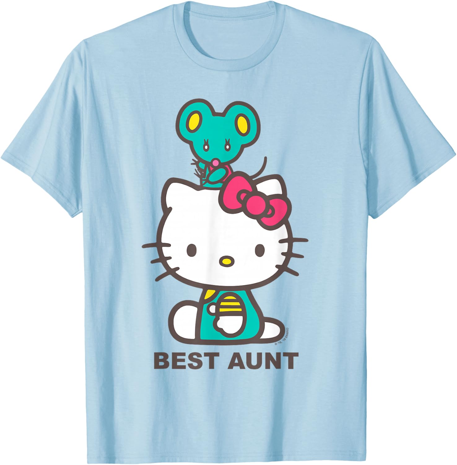 Hello Kitty Best Aunt Shirt T-Shirt - T-Shirt | Light Blue