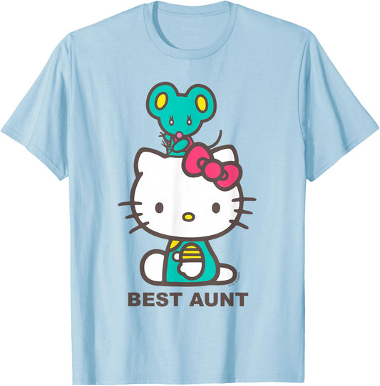 Hello Kitty Best Aunt Shirt T-Shirt - T-Shirt | Light Blue