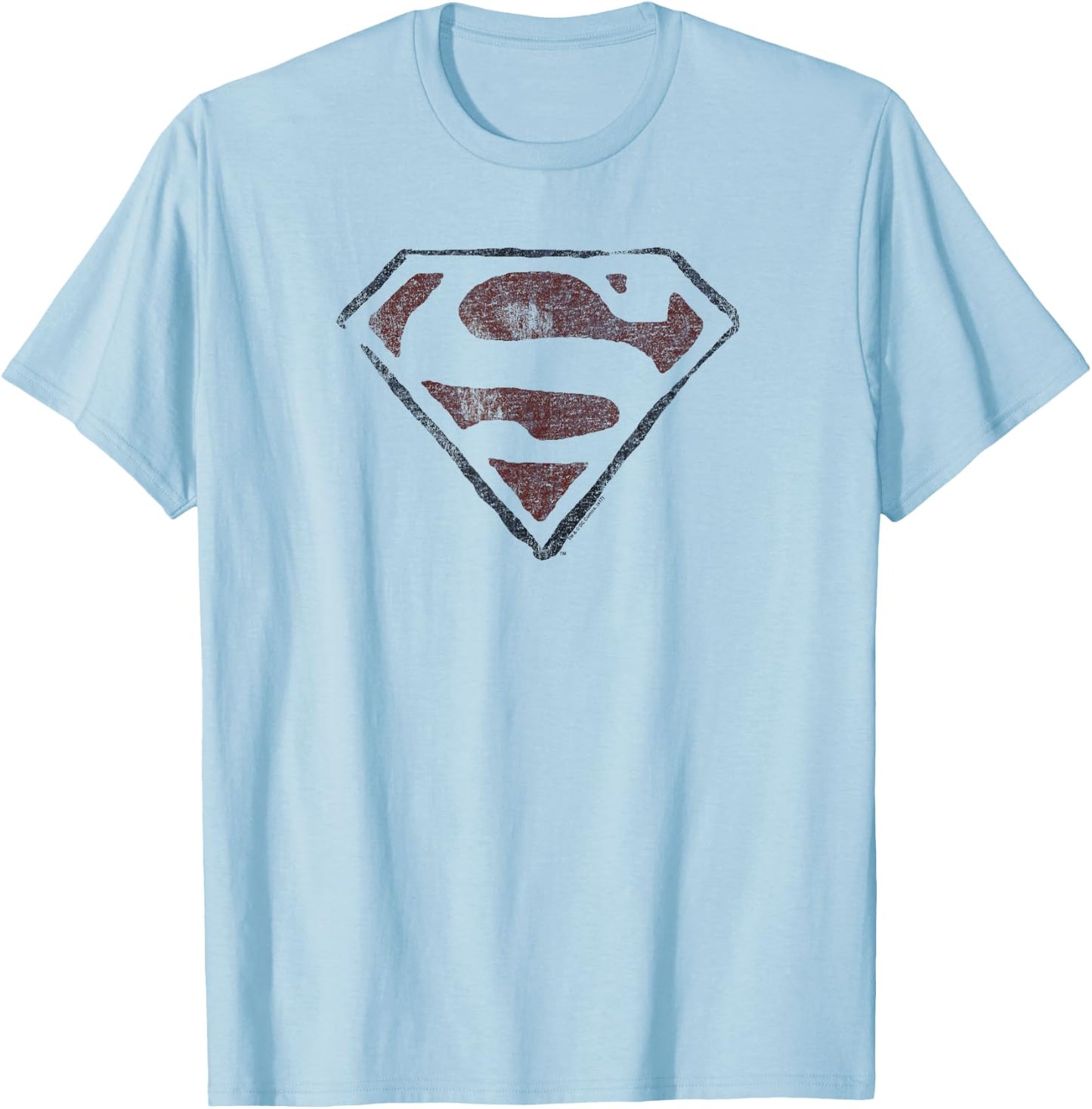 Superman Vintage S T-Shirt - T-Shirt | Light Blue