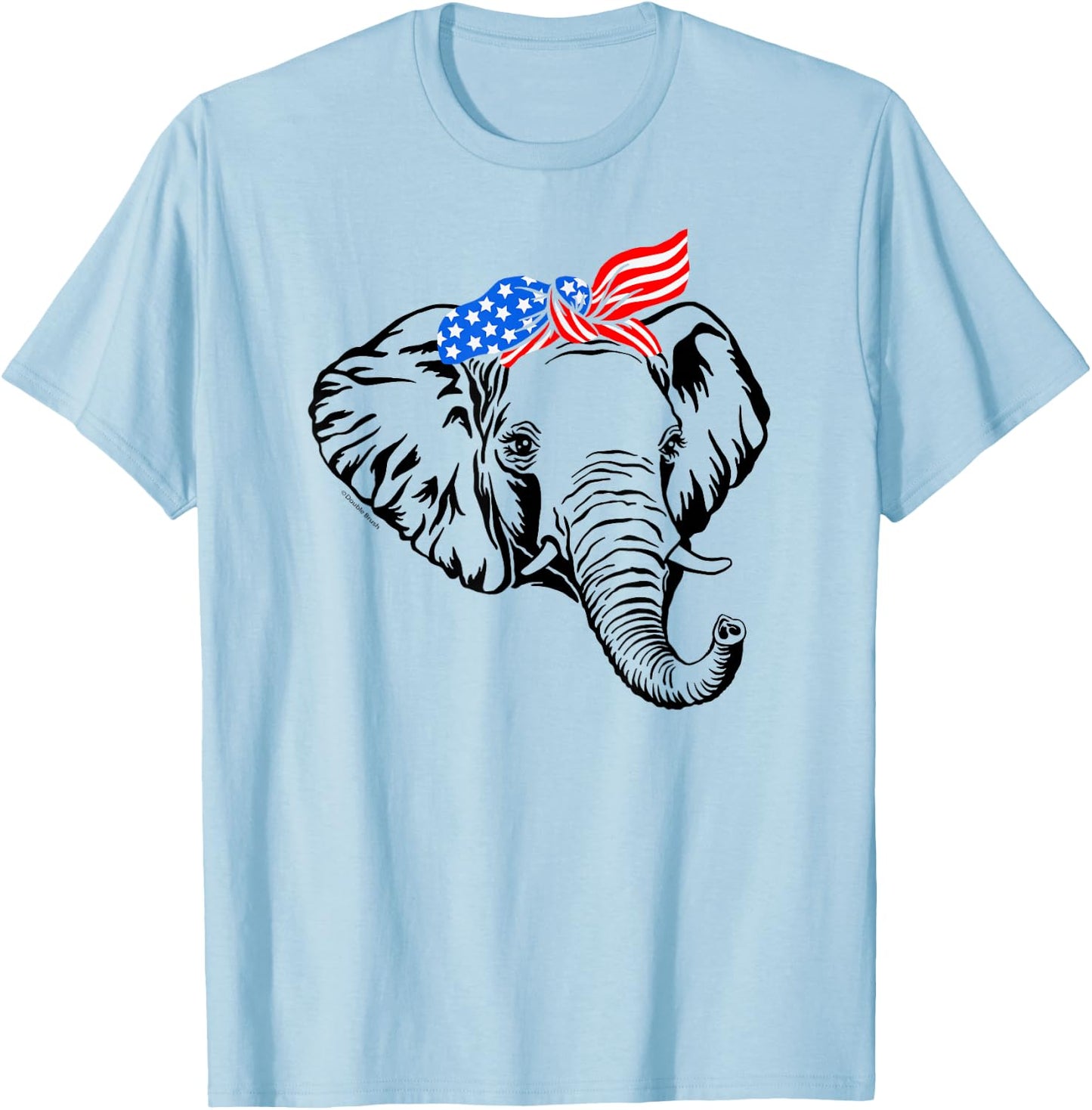 Patriotic Elephant July 4th Vote Republican Party Support T-Shirt - T-Shirt | Light Blue