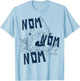Shark Nom Nom Nom T-Shirt - T-Shirt | Light Blue