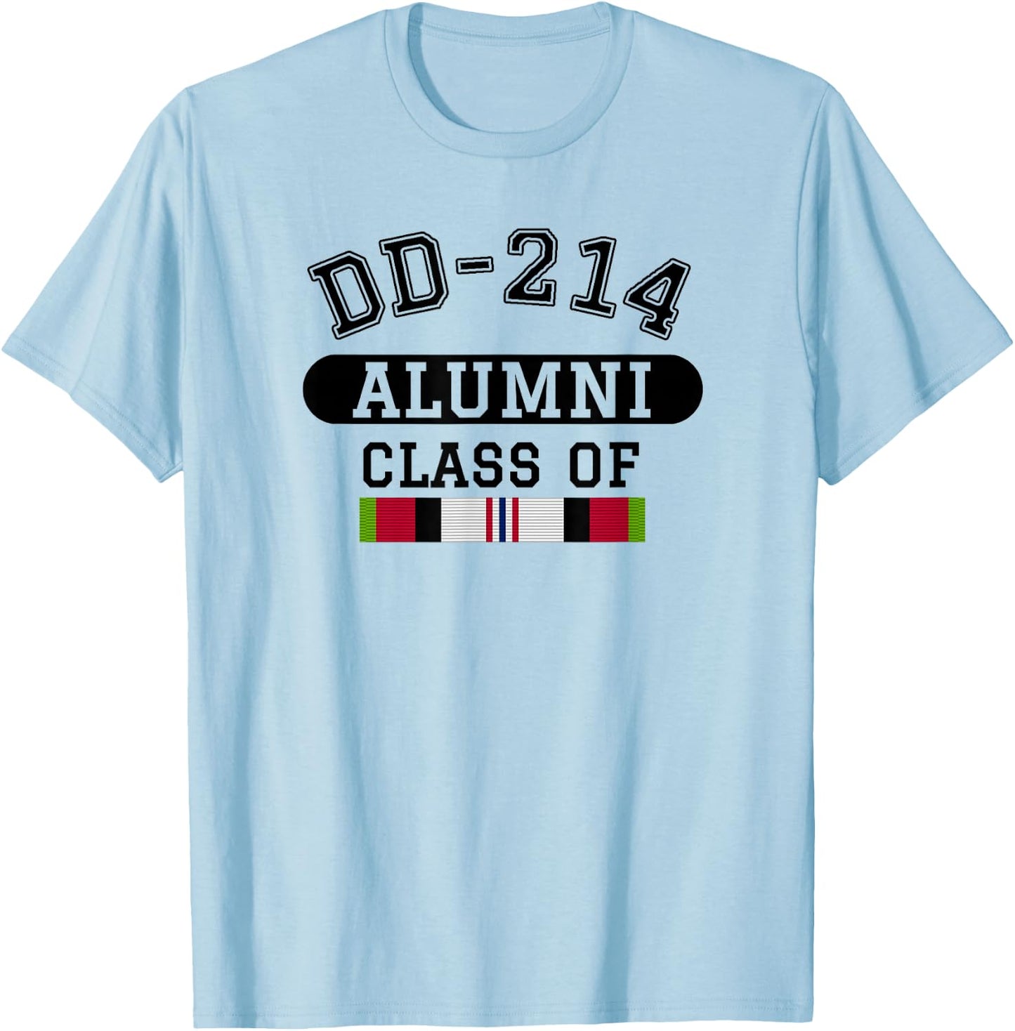 DD-214 Alumni Class of OEF Afghanistan Veteran Pride T-Shirt - T-Shirt | Light Blue
