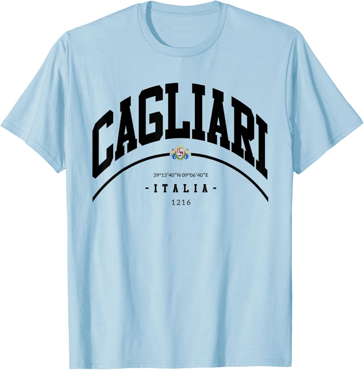 Cagliari Italia family trip Cagliari home Italy T-Shirt - T-Shirt | Light Blue