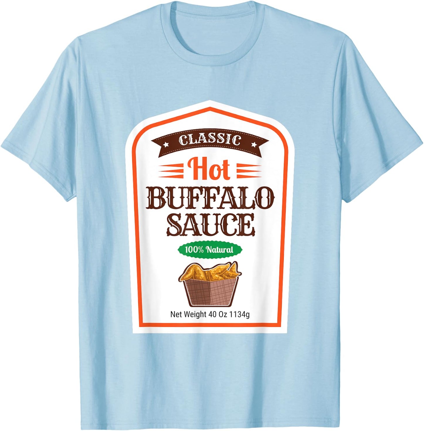 Buffalo Sauce Matching Halloween Costume Group Halloween T-Shirt - T-Shirt | Light Blue