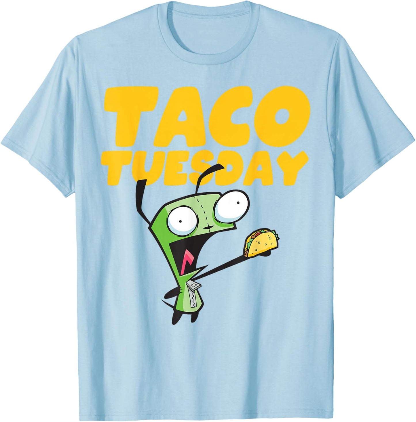 Invader Zim Gir Taco Tuesday! Portrait T-Shirt - T-Shirt | Light Blue
