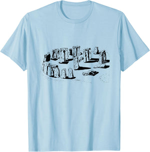 Stonehenge Irish Vacation Souvenir World Wonder T-Shirt - T-Shirt | Light Blue