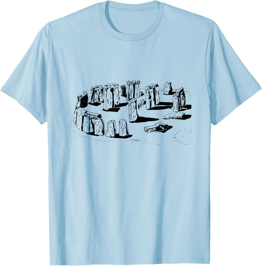 Stonehenge Irish Vacation Souvenir World Wonder T-Shirt - T-Shirt | Light Blue