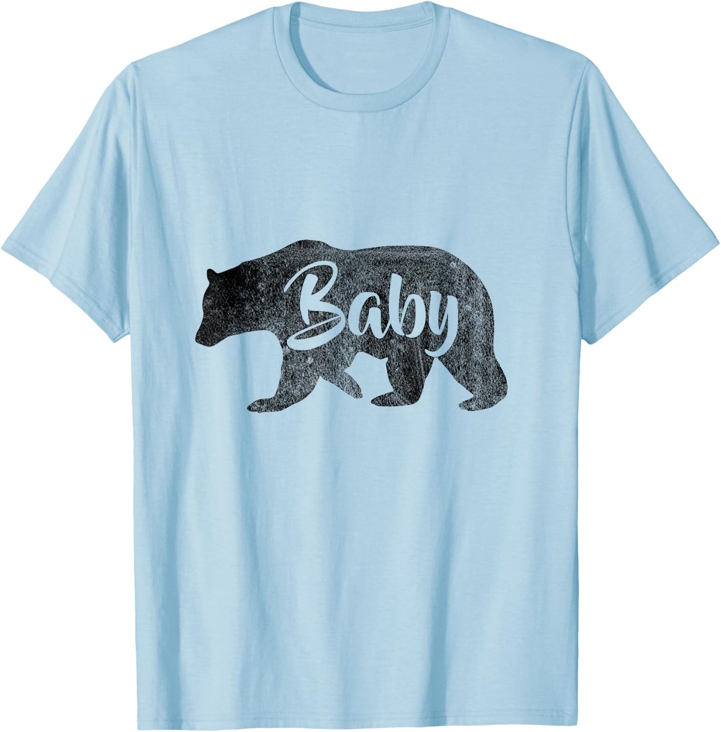 Baby Bear Cute Toddler Camping T-Shirt - T-Shirt | Light Blue