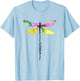 Dragonfly Warrior Semicolon Suicide Prevention Awareness T-Shirt - T-Shirt | Light Blue