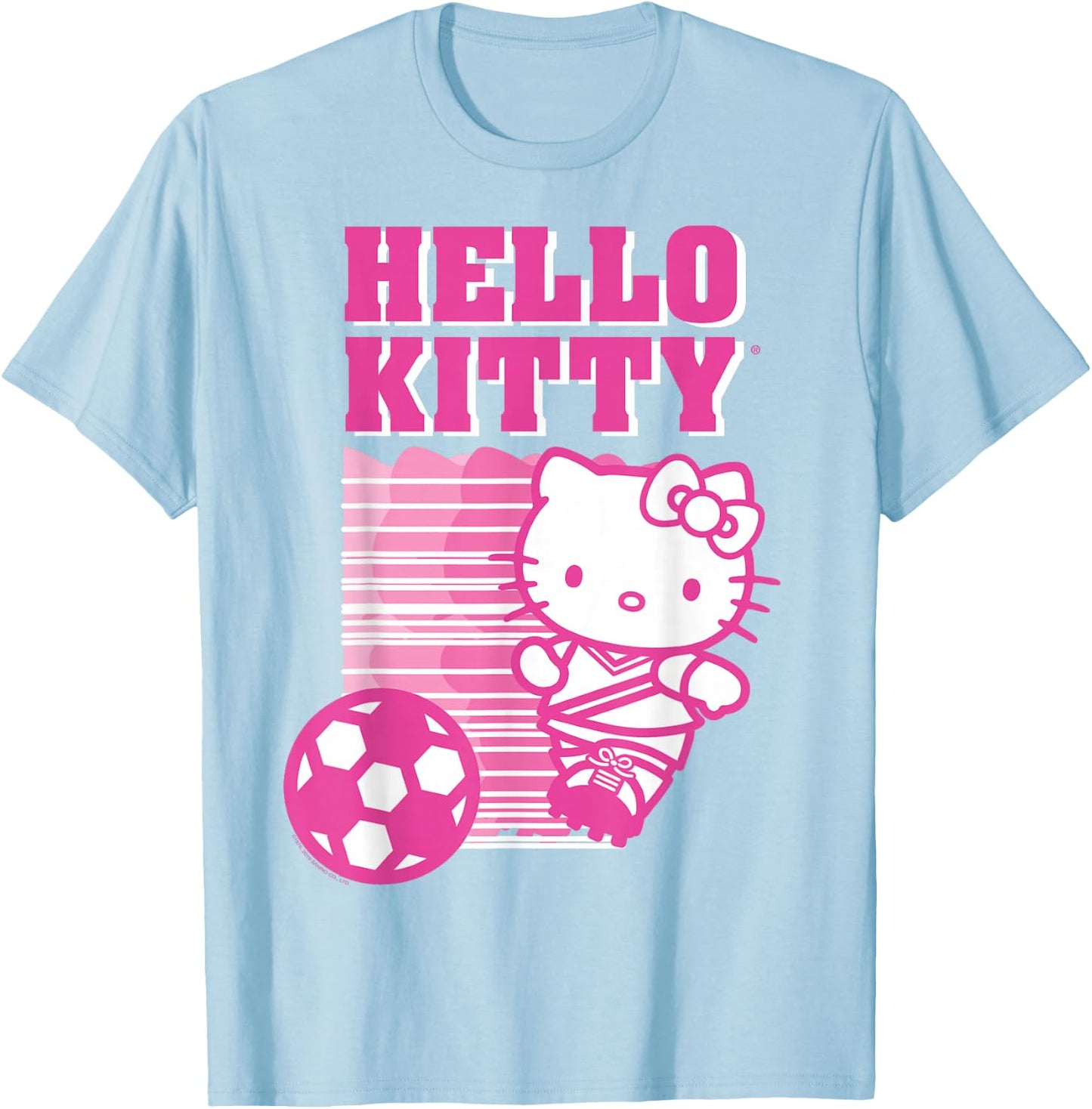 Hello Kitty Soccer Sports Athlete Shirt T-Shirt - T-Shirt | Light Blue