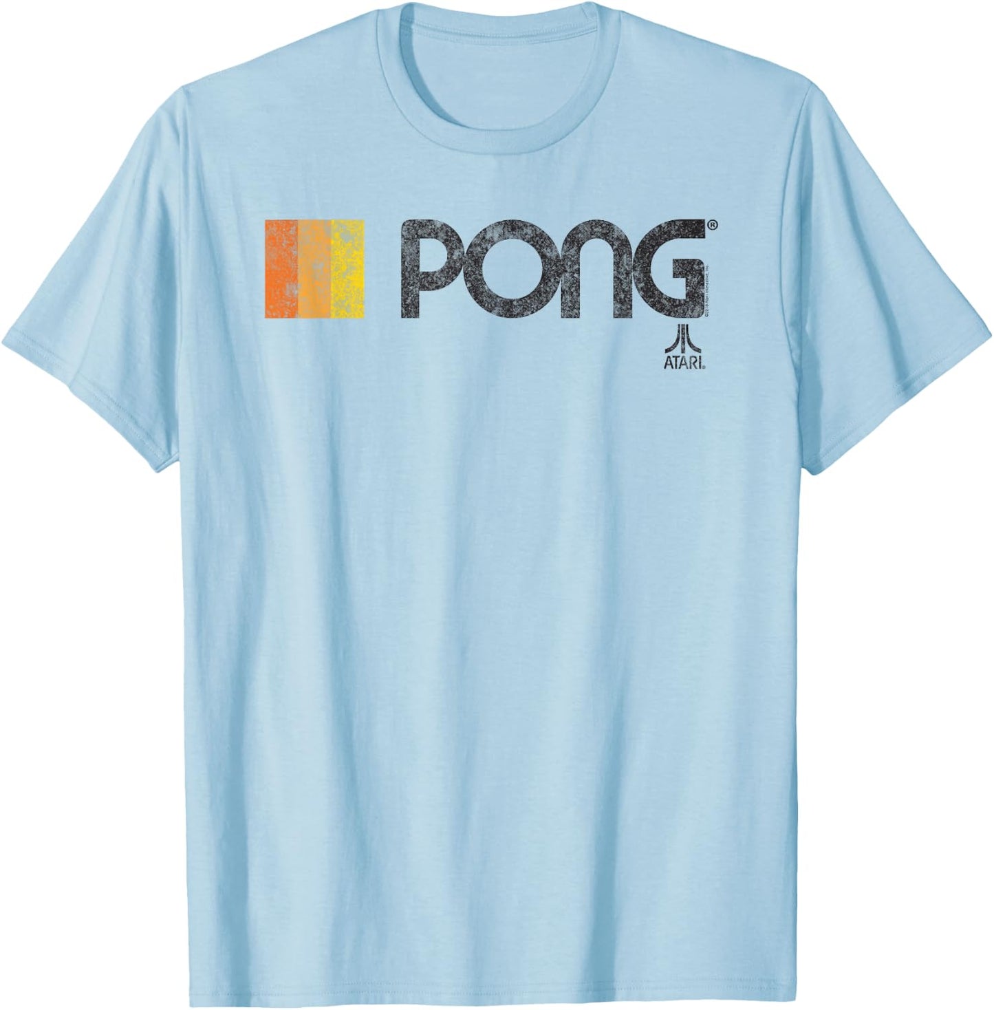 ATARI PONG Classic Video Game Retro Logo T-Shirt - T-Shirt | Light Blue