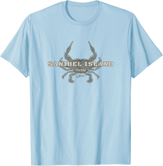 JCombs: Sanibel Island, Florida, Blue Crab T-Shirt - T-Shirt | Light Blue