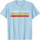 Vintage Retro 70s 80s Stinson Beach, CA Women Kids T-Shirt - T-Shirt | Light Blue