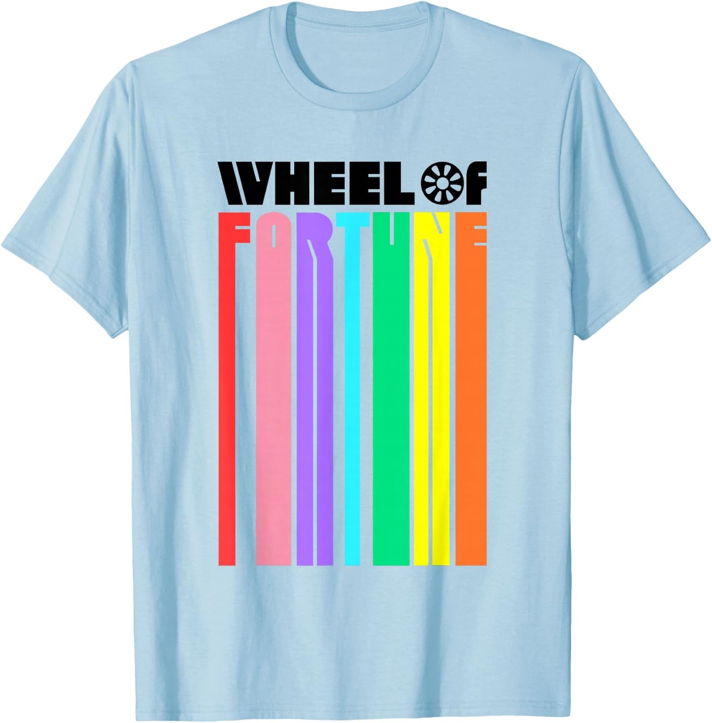Wheel of Fortune Logo Color Blend T-Shirt - T-Shirt | Light Blue