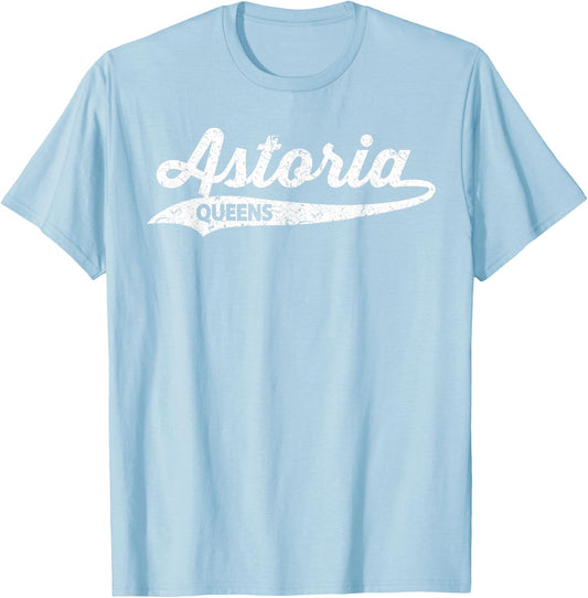 Astoria Queens New York City T-Shirt - T-Shirt | Light Blue