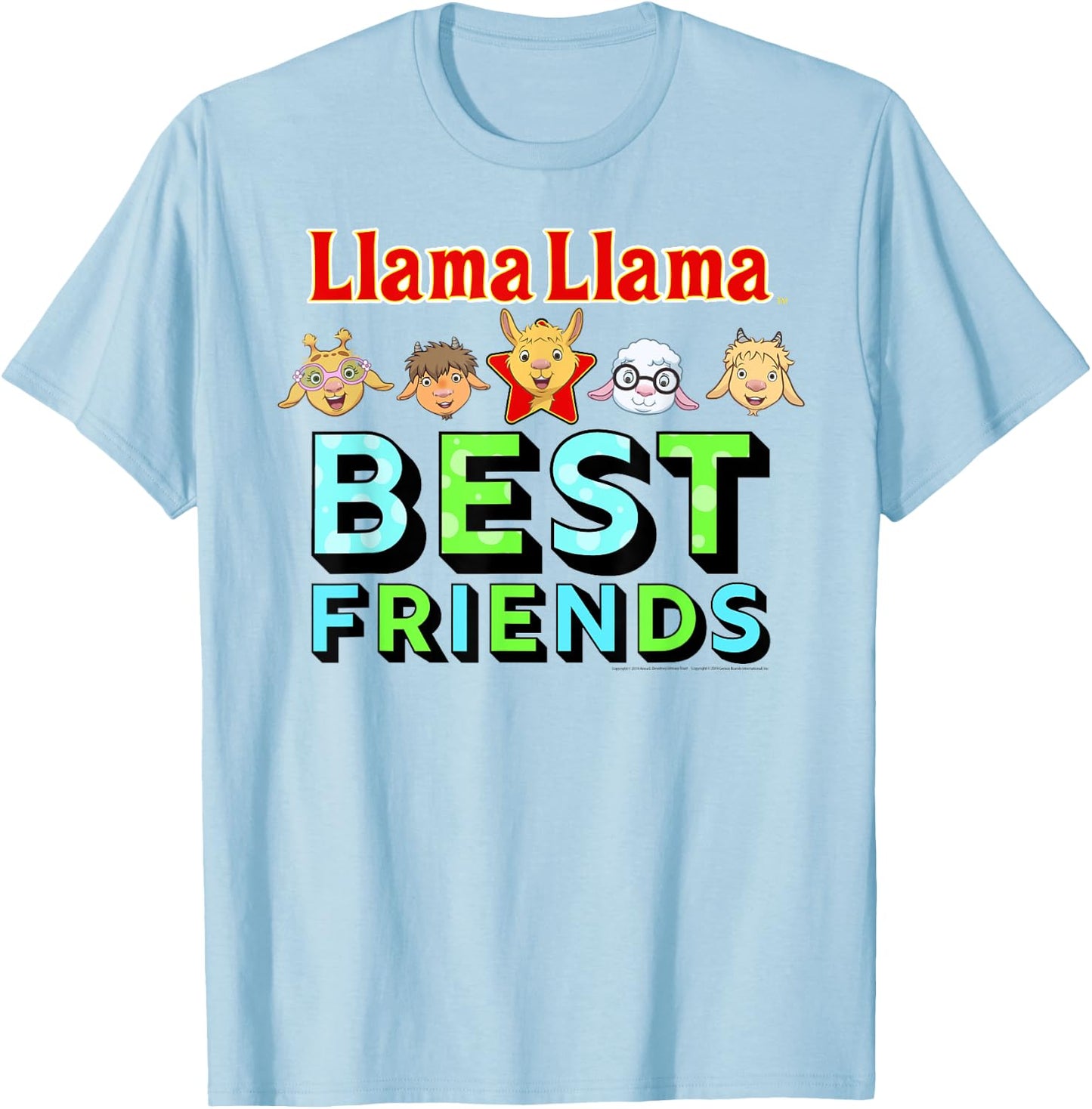 Llama Llama Netflix Best Friends Shirt T-Shirt - T-Shirt | Light Blue