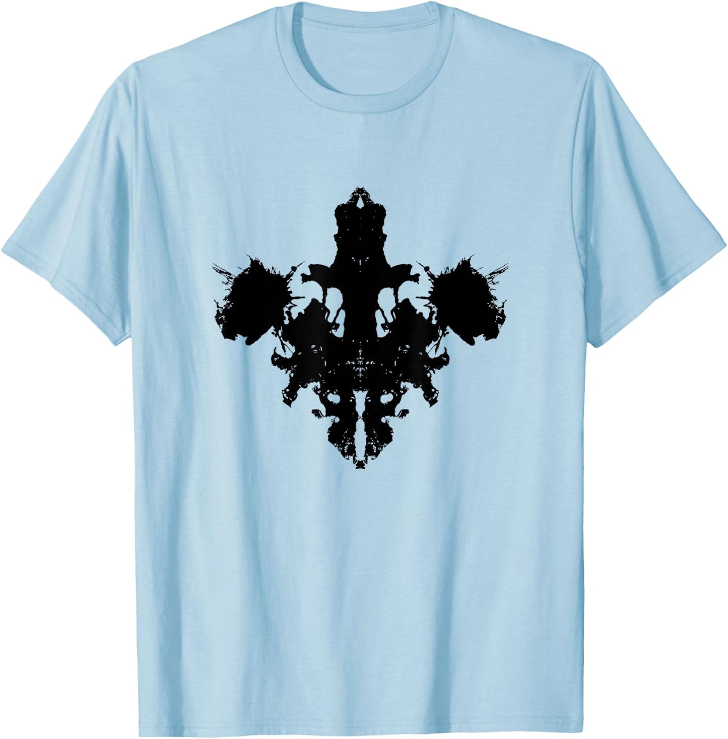 Rorschach Ink Blot Test T Shirt, Psychology Shirt T-Shirt - T-Shirt | Light Blue