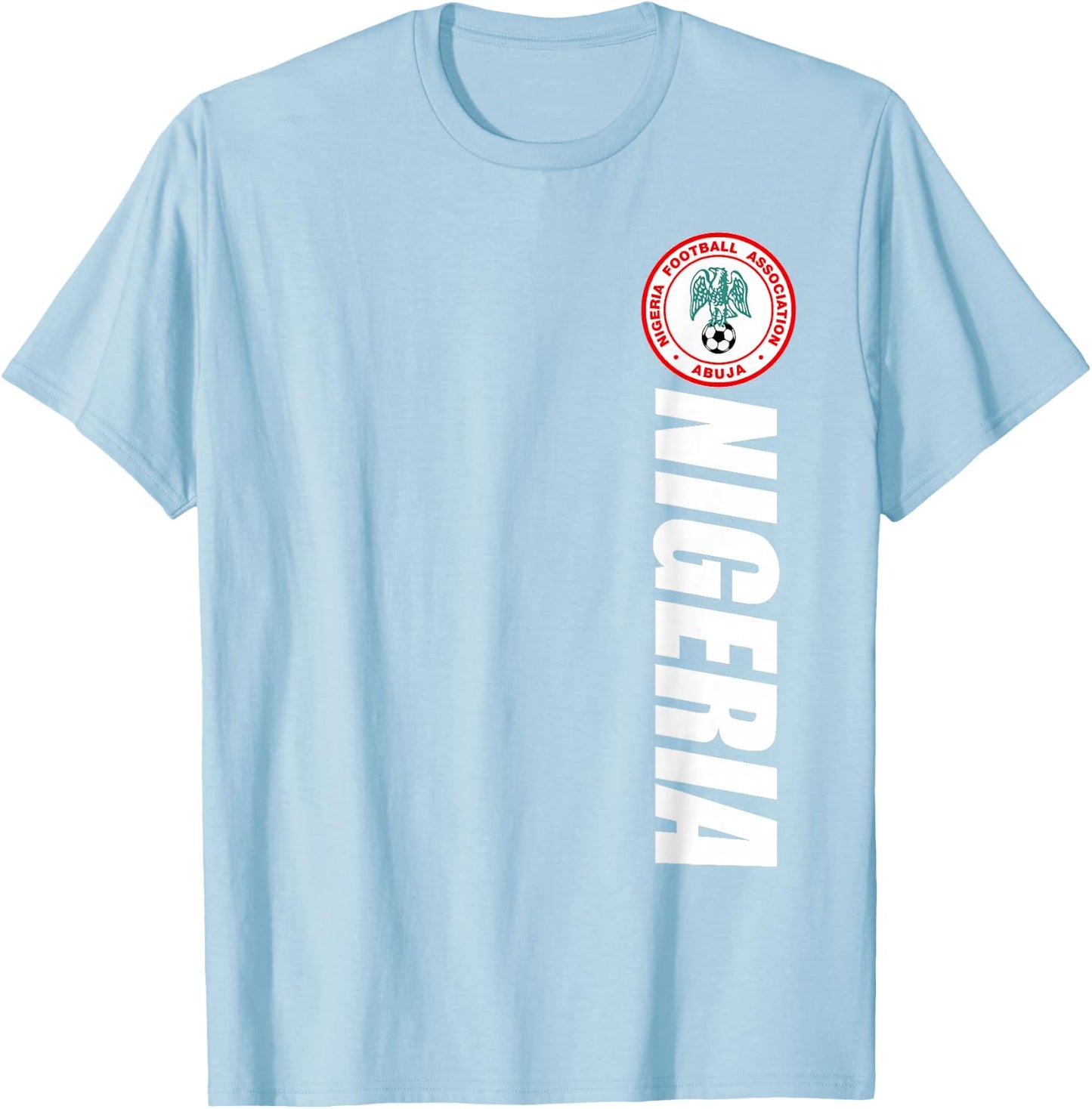 Nigeria Football Souvenir Naija Roots Gifts Proud Nigerian T-Shirt - T-Shirt | Light Blue