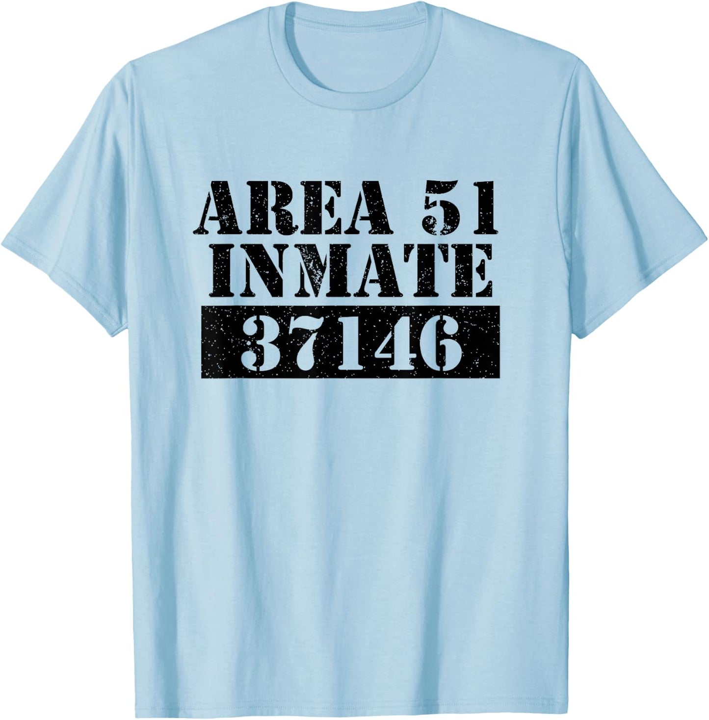 Area 51 Inmate Alien UFO T-Shirt - T-Shirt | Light Blue