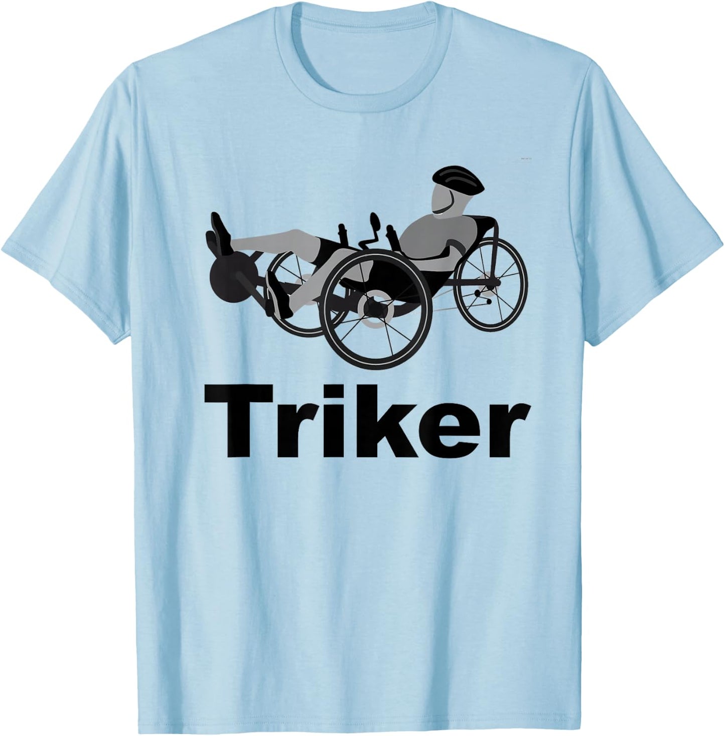 Triker Recumbent Trike Bike T-Shirt - T-Shirt | Light Blue