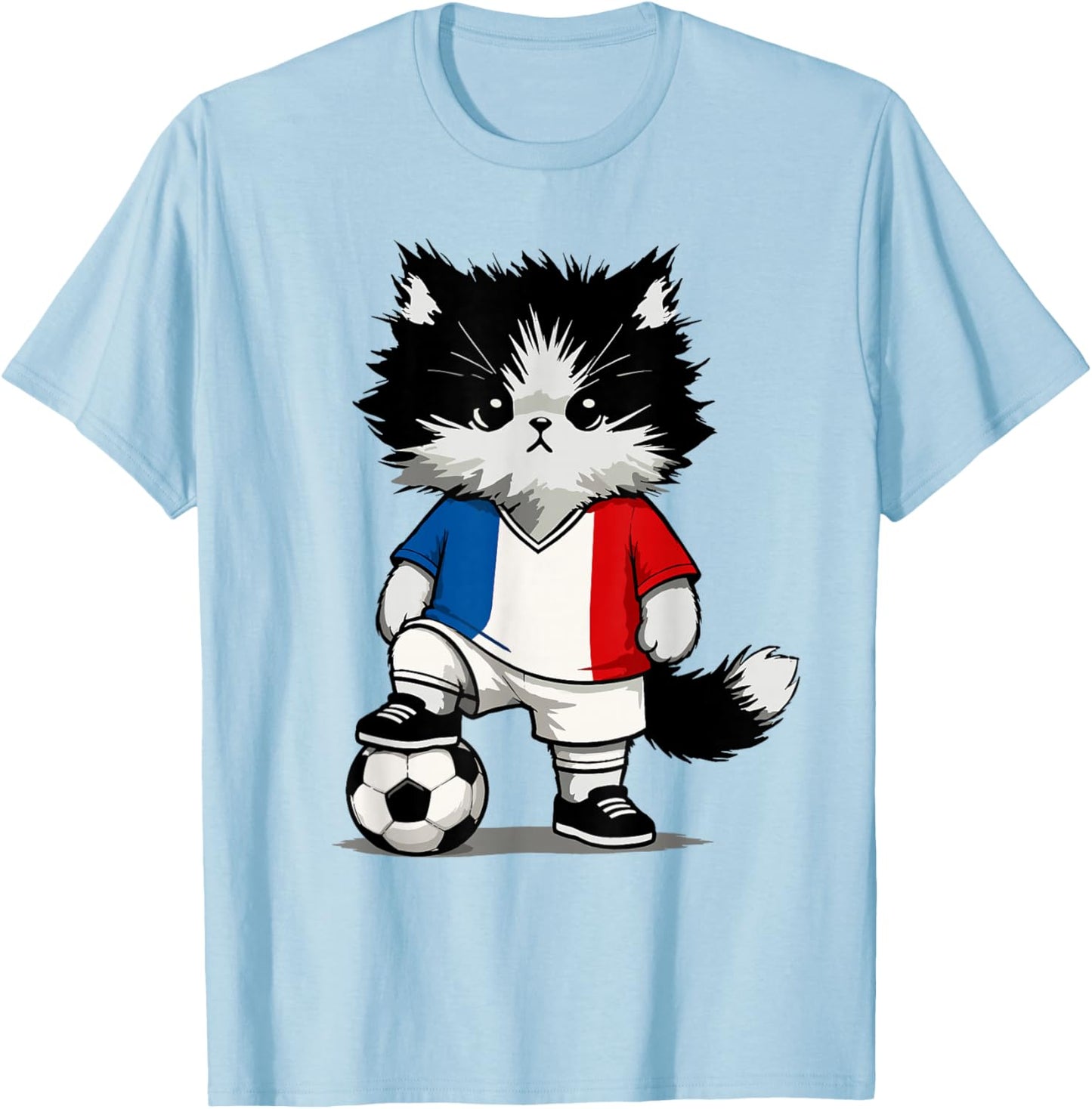 French Flag Men Women Kids France T-Shirt - T-Shirt | Light Blue