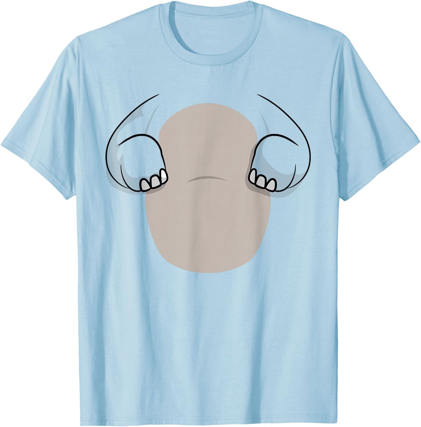 Elephant Body Costume Easy Halloween Costume Gift Funny T-Shirt - T-Shirt | Light Blue