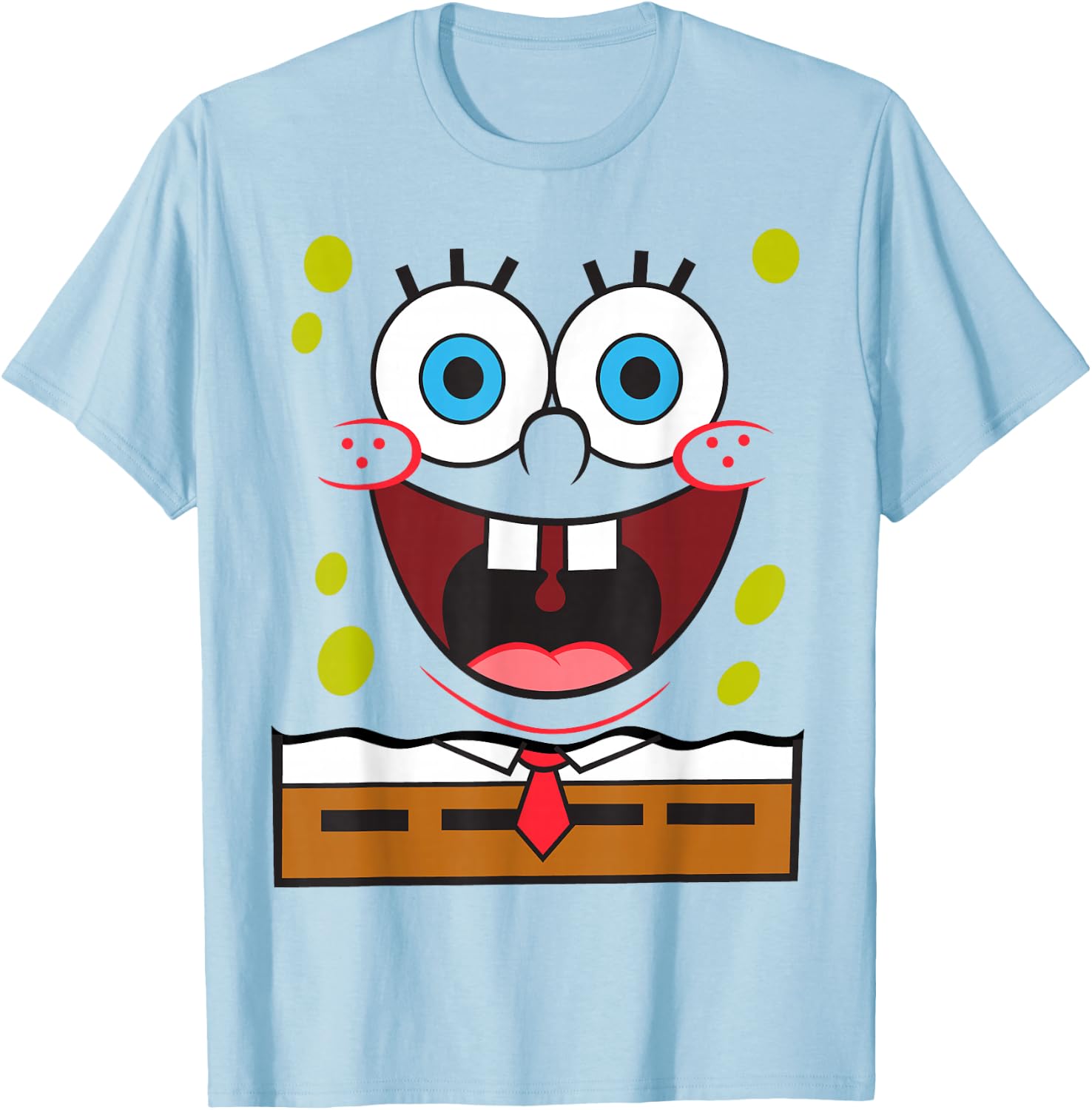 Spongebob Squarepants Large Smile T-Shirt - T-Shirt | Light Blue