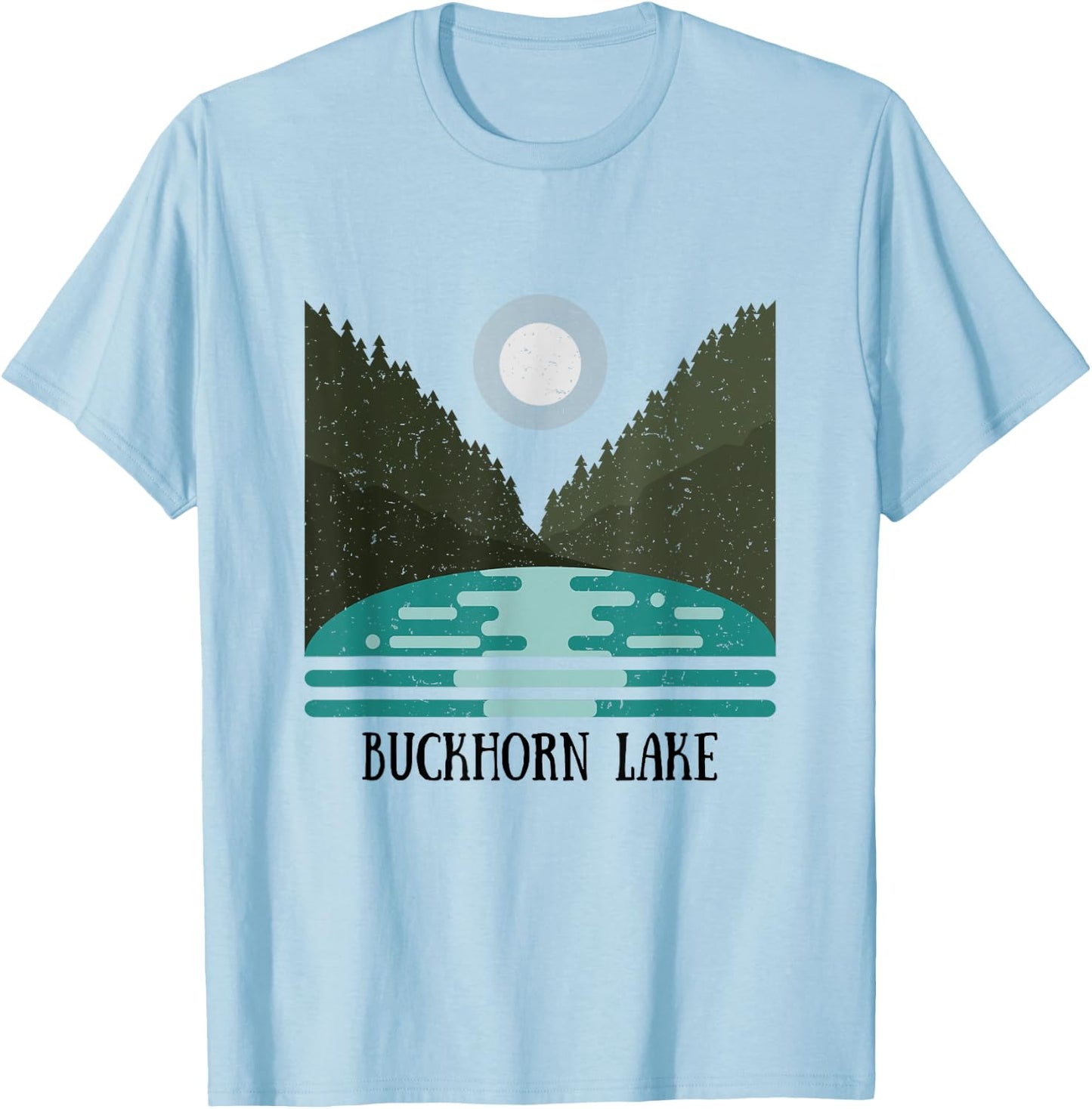 Buckhorn Lake Kentucky Lake Forest Lake Sun Shirt T-Shirt - T-Shirt | Light Blue