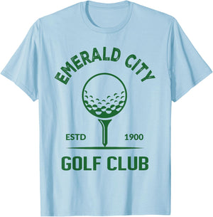 Wizard of Oz Emerald City Golf Club Player Costume Halloween T-Shirt - T-Shirt | Light Blue