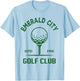 Wizard of Oz Emerald City Golf Club Player Costume Halloween T-Shirt - T-Shirt | Light Blue