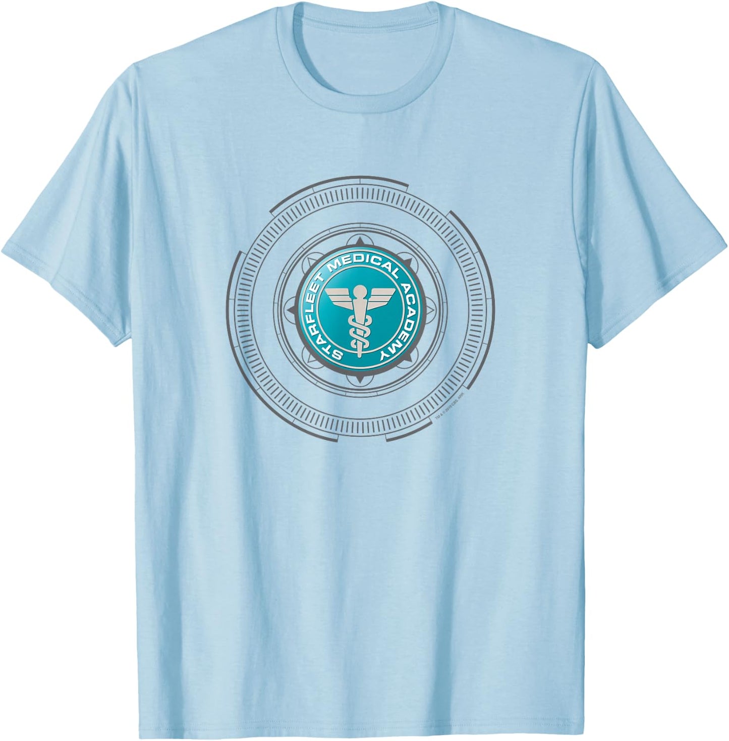 Star Trek Starfleet Medical Badge T-Shirt - T-Shirt | Light Blue